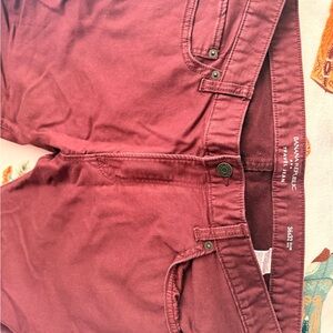 Banana Republic Deep Red Trousers